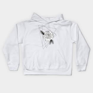 Pointillism flower Kids Hoodie